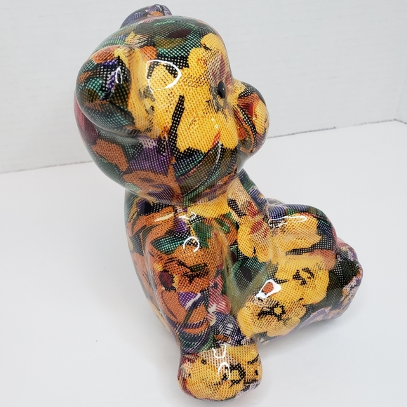 Decoupage Ceramic Joan Baker Shelf Sitting Bear - Picture 4 of 9